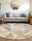 LOOMLAN Rugs Aristea Ivory Washable Indoor-Outdoor Rug