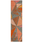LOOMLAN Rugs Aristea Orange Washable Indoor-Outdoor Rug