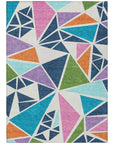 LOOMLAN Rugs Aristea White Washable Indoor-Outdoor Rug