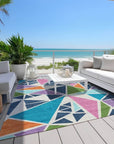 LOOMLAN Rugs Aristea White Washable Indoor-Outdoor Rug