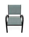 Aruba II Durable Sling Dining Stacking Cafe Chair - LOOMLAN - Telescope - Outdoor Accent Chairs