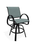 Aruba II Sling Dining Height Stacking Cafe Chair - LOOMLAN - Telescope - Outdoor Accent Chairs
