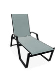 Aruba II Sling High Bed Lay - flat Stacking Chaise - LOOMLAN - Telescope - Outdoor Chaises