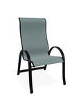 Aruba II Sling Supreme Stacking Arm Chair - LOOMLAN - Telescope - Outdoor Accent Chairs