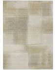 LOOMLAN Rugs Asha Brown Washable Indoor-Outdoor Rug