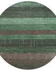 LOOMLAN Rugs Ashuryn Green Washable Indoor-Outdoor Rug