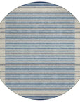 LOOMLAN Rugs Asymira Blue Washable Indoor-Outdoor Rug