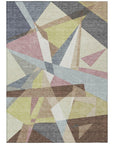 LOOMLAN Rugs Asymma Brown Washable Indoor-Outdoor Rug