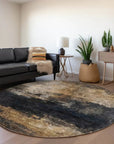 LOOMLAN Rugs Atalika Gray Washable Indoor-Outdoor Rug