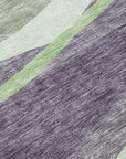 LOOMLAN Rugs Athena Purple Washable Indoor-Outdoor Rug