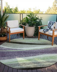 LOOMLAN Rugs Athena Purple Washable Indoor-Outdoor Rug