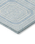 LOOMLAN Rugs Auralis Blue Washable Indoor-Outdoor Rug