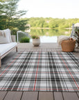 LOOMLAN Rugs Aurora Black Washable Indoor-Outdoor Rug