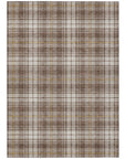 LOOMLAN Rugs Aurora Brown Washable Indoor-Outdoor Rug