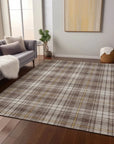 LOOMLAN Rugs Aurora Brown Washable Indoor-Outdoor Rug