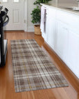 LOOMLAN Rugs Aurora Brown Washable Indoor-Outdoor Rug