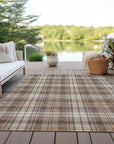LOOMLAN Rugs Aurora Brown Washable Indoor-Outdoor Rug