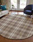LOOMLAN Rugs Aurora Brown Washable Indoor-Outdoor Rug