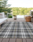 LOOMLAN Rugs Aurora Charcoal Washable Indoor-Outdoor Rug