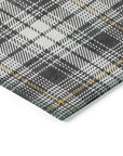 LOOMLAN Rugs Aurora Charcoal Washable Indoor-Outdoor Rug