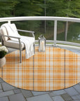LOOMLAN Rugs Aurora Orange Washable Indoor-Outdoor Rug