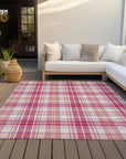 LOOMLAN Rugs Aurora Pink Washable Indoor-Outdoor Rug