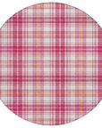 LOOMLAN Rugs Aurora Pink Washable Indoor-Outdoor Rug