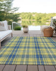 LOOMLAN Rugs Aurora Yellow Washable Indoor-Outdoor Rug