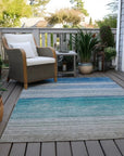 LOOMLAN Rugs Avanora Blue Washable Indoor-Outdoor Rug