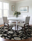 LOOMLAN Rugs Aveline Black Washable Indoor-Outdoor Rug