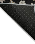 LOOMLAN Rugs Aveline Black Washable Indoor-Outdoor Rug
