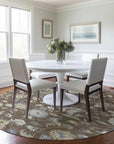 LOOMLAN Rugs Aveline Chocolate Washable Indoor-Outdoor Rug
