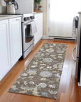 LOOMLAN Rugs Aveline Chocolate Washable Indoor-Outdoor Rug