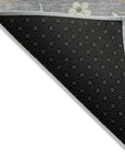 LOOMLAN Rugs Aveline Gray Washable Indoor-Outdoor Rug
