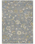 LOOMLAN Rugs Aveline Gray Washable Indoor-Outdoor Rug