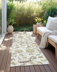 LOOMLAN Rugs Aveline Ivory Washable Indoor-Outdoor Rug