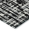 LOOMLAN Rugs Ayani Black Washable Indoor-Outdoor Rug
