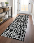 LOOMLAN Rugs Ayani Black Washable Indoor-Outdoor Rug