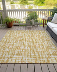 LOOMLAN Rugs Ayani Gold Washable Indoor-Outdoor Rug