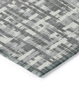 LOOMLAN Rugs Ayani Gray Washable Indoor-Outdoor Rug