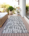 LOOMLAN Rugs Ayani Gray Washable Indoor-Outdoor Rug