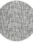 LOOMLAN Rugs Ayani Gray Washable Indoor-Outdoor Rug