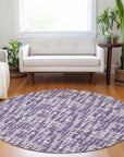 LOOMLAN Rugs Ayani Purple Washable Indoor-Outdoor Rug