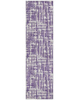 LOOMLAN Rugs Ayani Purple Washable Indoor-Outdoor Rug