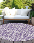 LOOMLAN Rugs Ayani Purple Washable Indoor-Outdoor Rug