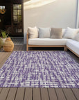 LOOMLAN Rugs Ayani Purple Washable Indoor-Outdoor Rug
