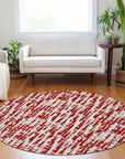 LOOMLAN Rugs Ayani Red Washable Indoor-Outdoor Rug