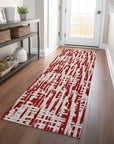 LOOMLAN Rugs Ayani Red Washable Indoor-Outdoor Rug
