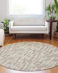 LOOMLAN Rugs Ayani Tan Washable Indoor-Outdoor Rug