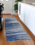 LOOMLAN Rugs Ayra Blue Washable Indoor-Outdoor Rug